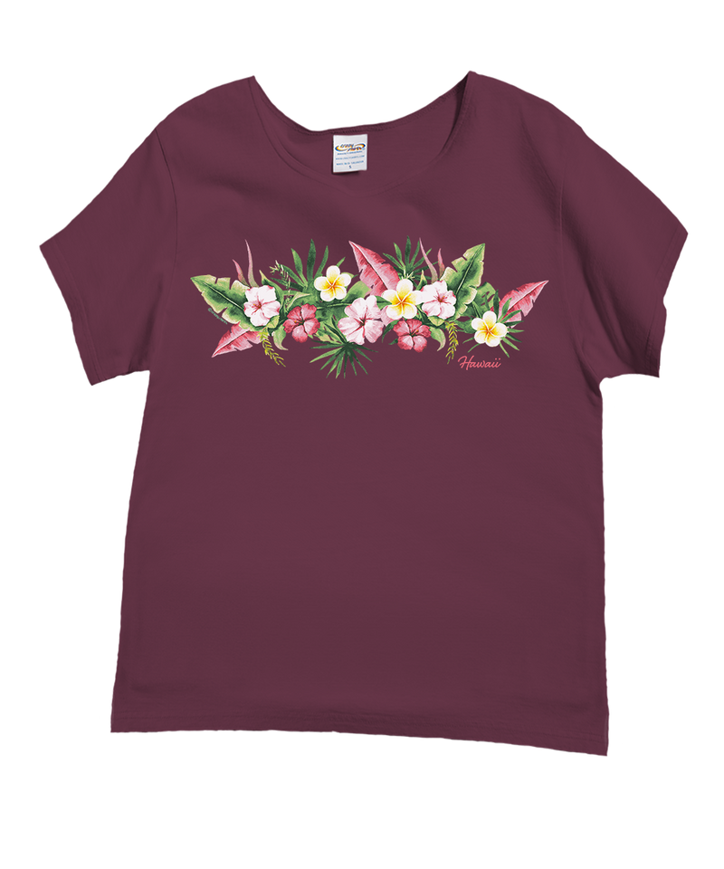 Aloha Band - Wine Dyed Short Sleeve Scoop Neck T-Shirt