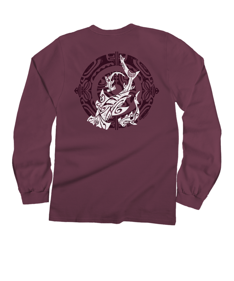 Ocean Masters - Wine Dyed Long Sleeve Crewneck T-Shirt