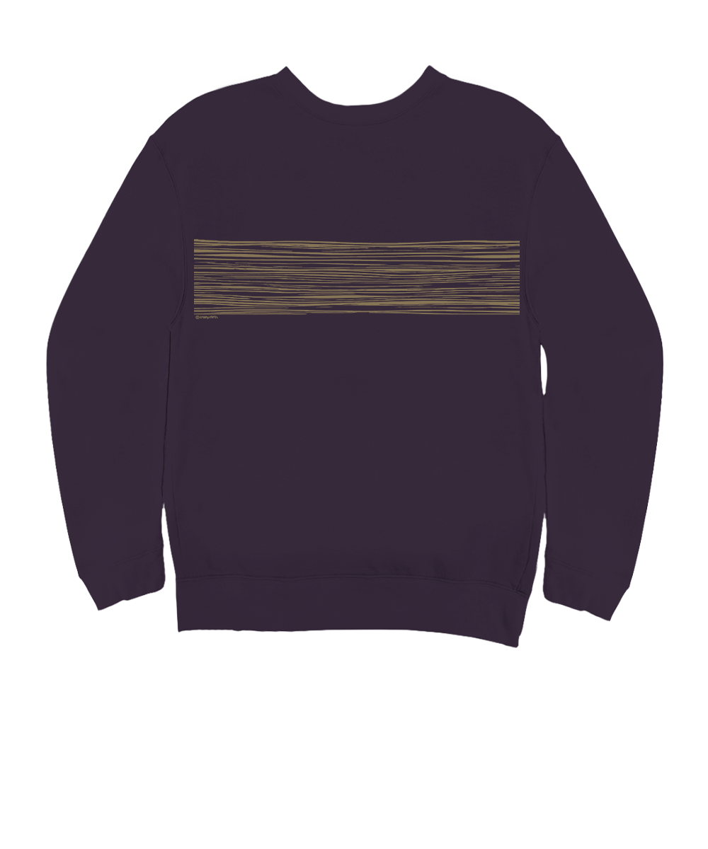 Wind And Sea - Blackberry Dyed Long Sleeve Sweatshirt