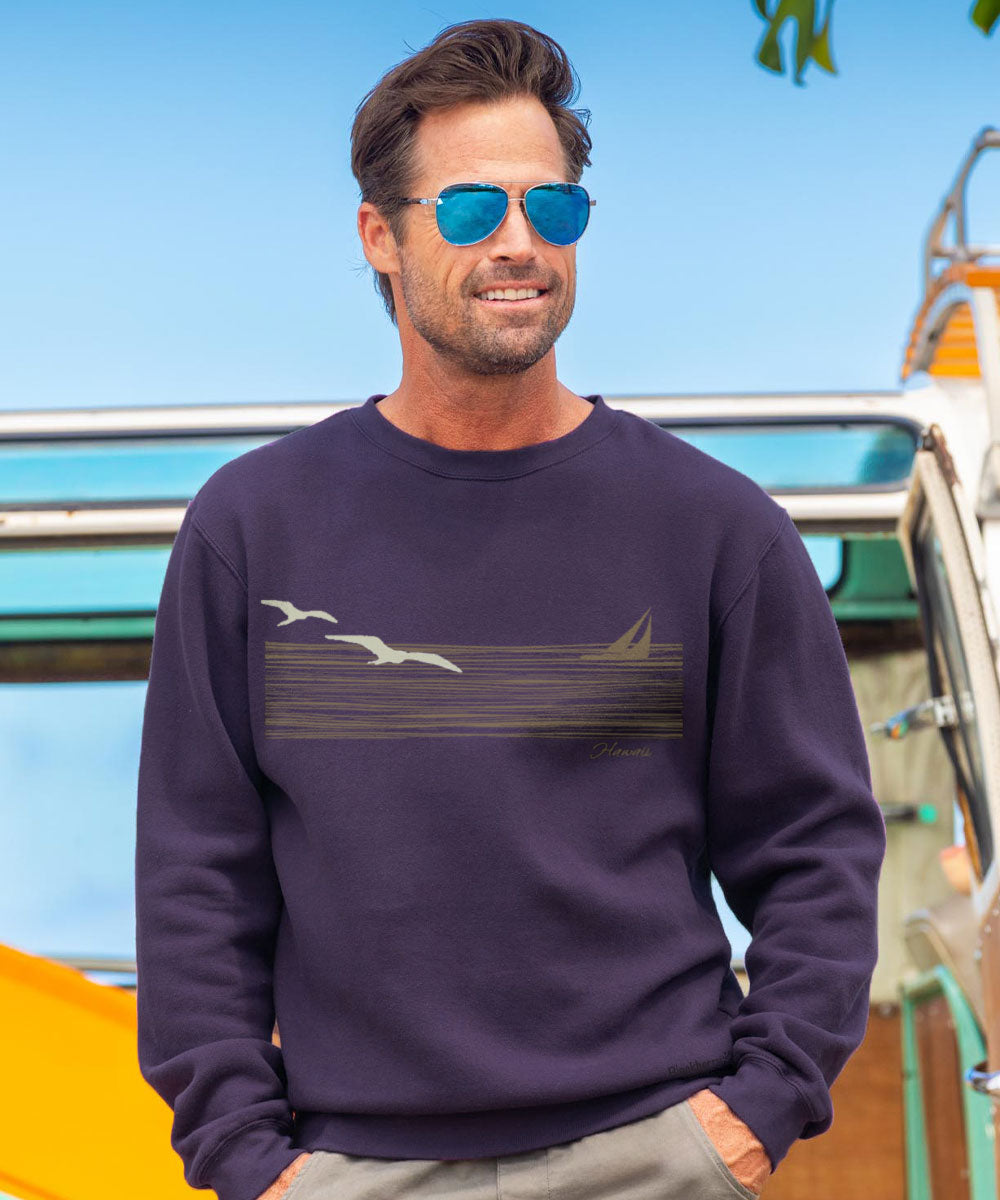 Wind And Sea - Blackberry Dyed Long Sleeve Sweatshirt