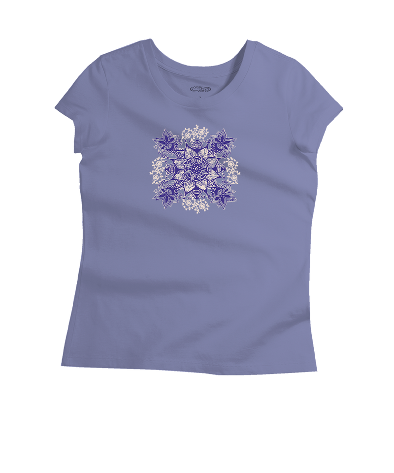Henna Spirit - Periwinkle Short Sleeve Pima T-Shirt
