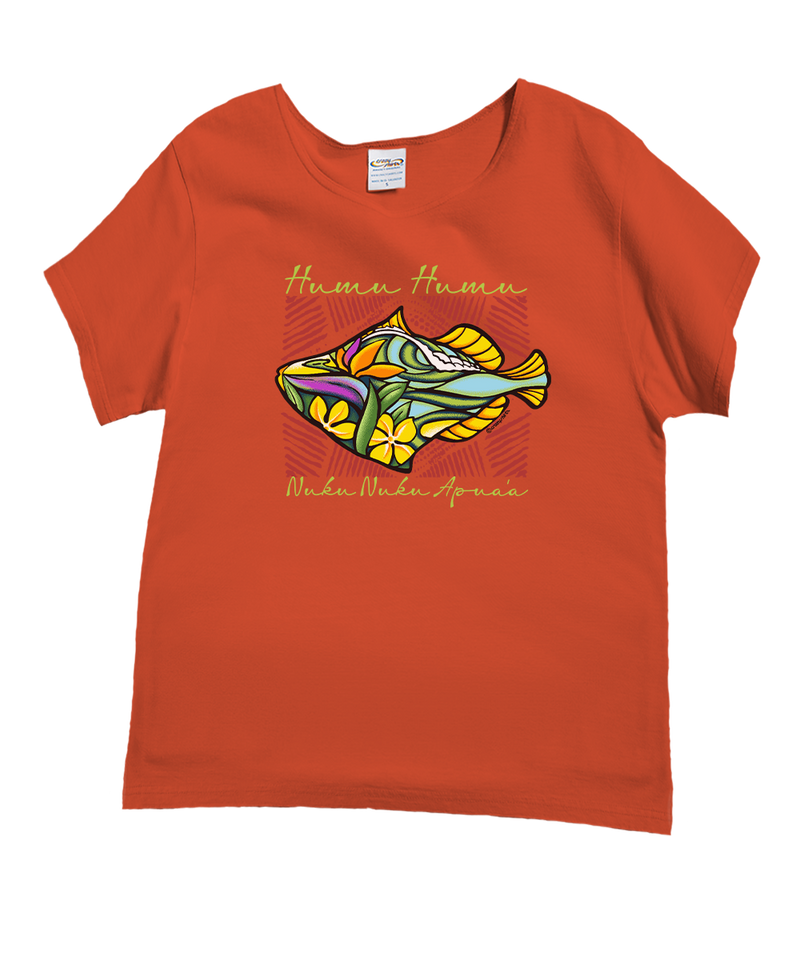 Humu Surf - Paprika Short Sleeve Scoop Neck T-Shirt