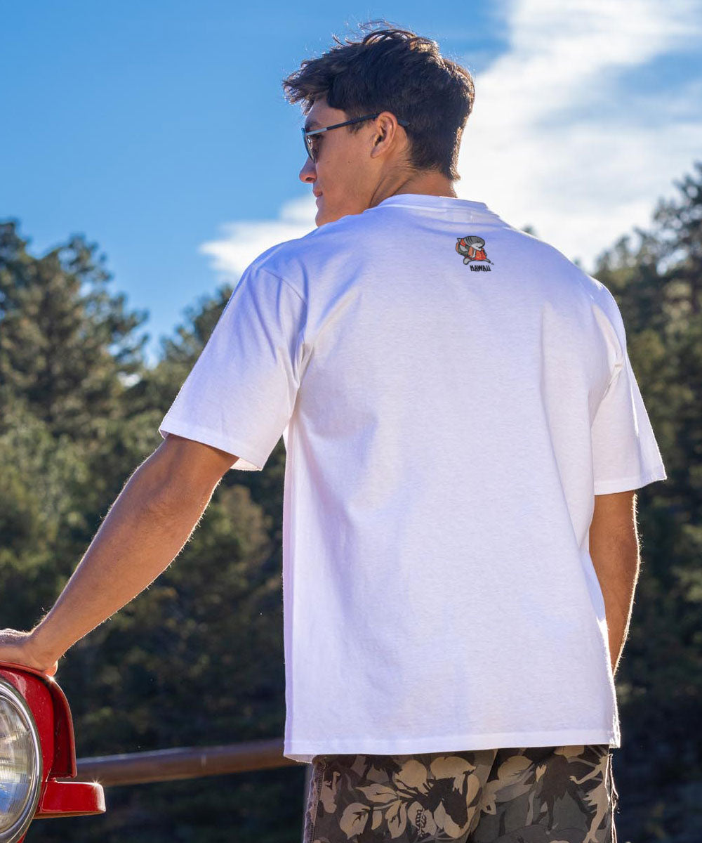 Musubi Sharka™ - White Short Sleeve Crewneck T-Shirt