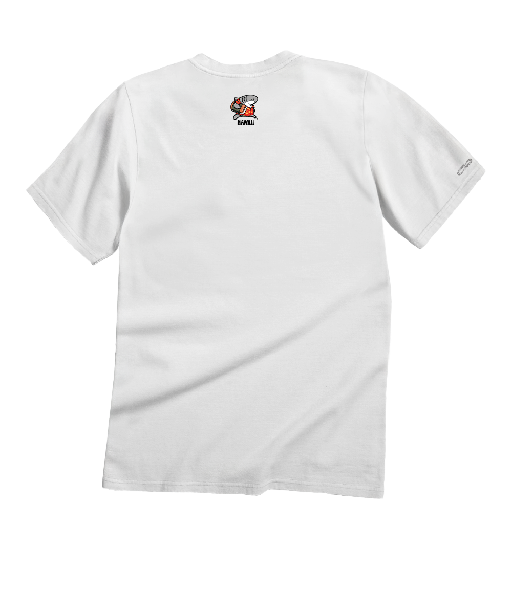 Musubi Sharka™ - White Short Sleeve Crewneck T-Shirt