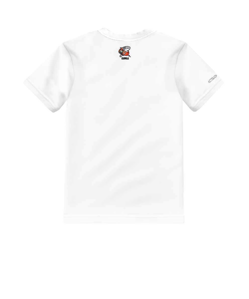 Musubi Sharka™ - White Short Sleeve Crewneck T-Shirt