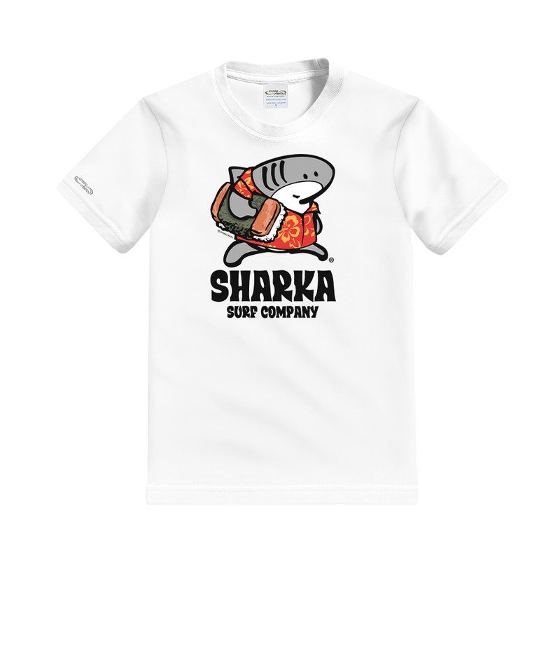 Musubi Sharka™ - White Short Sleeve Crewneck T-Shirt
