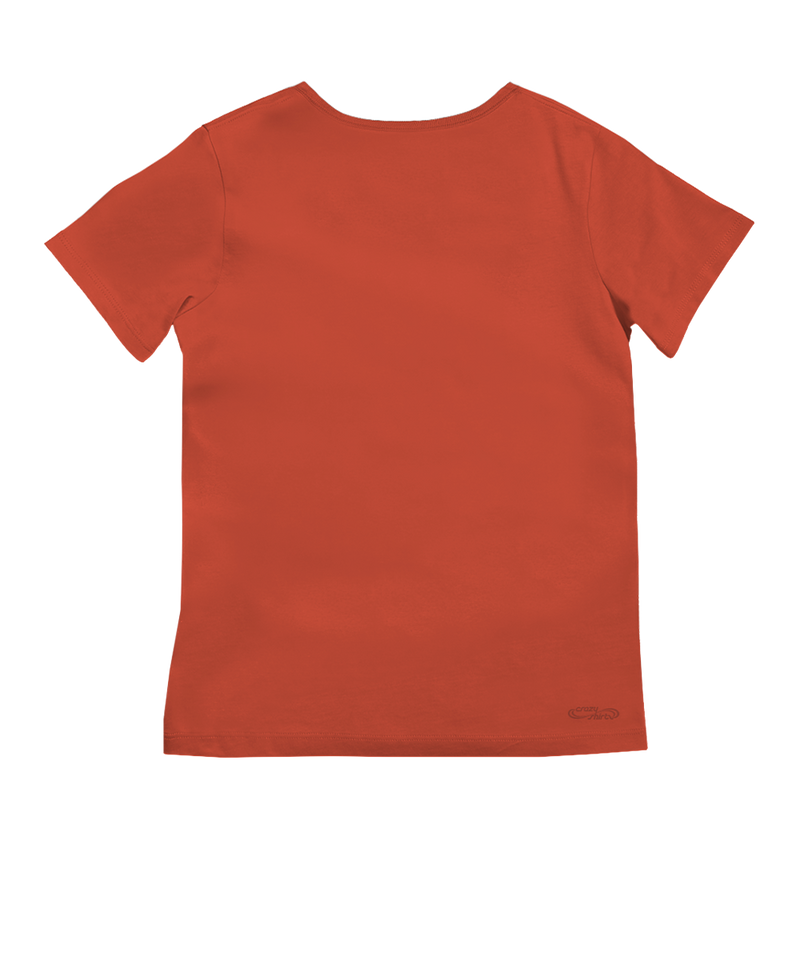 Vinyasa Yaya - Paprika Short Sleeve Pima V-Neck T-Shirt