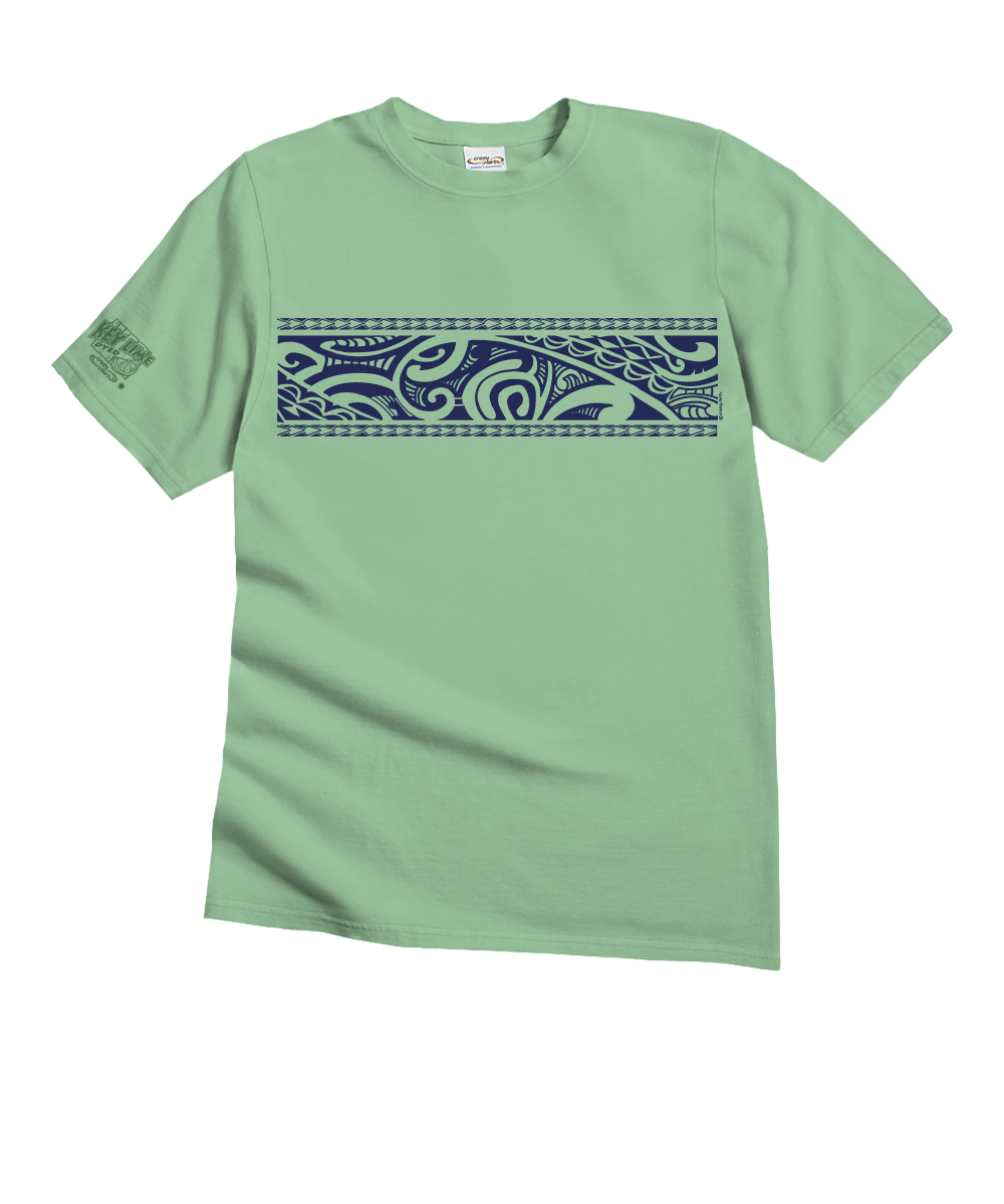 Tribal Tatoa Band - Key Lime Dyed Short Sleeve Crewneck T-Shirt