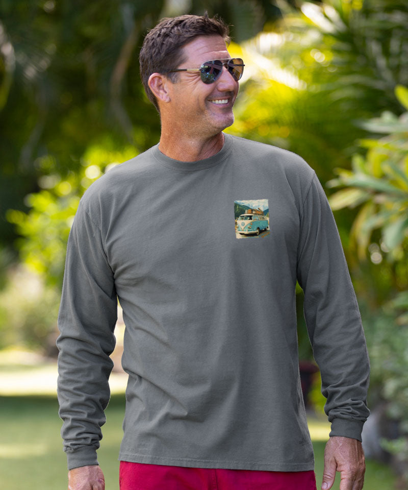 Volkswagen Country Roads - Crater Dyed® Long Sleeve Crewneck T-Shirt - View 3