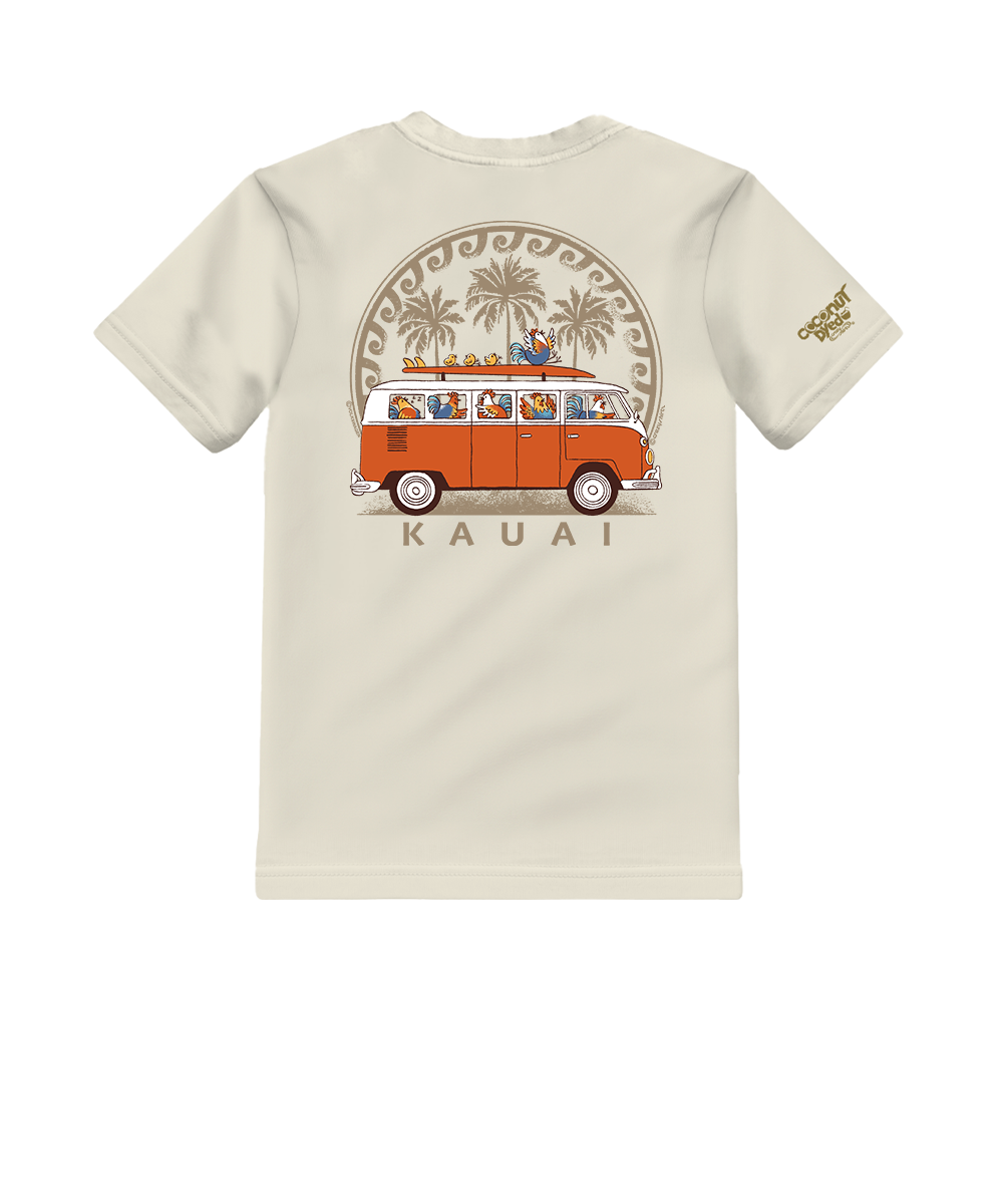 Volkswagen Chicken Van - Coconut Dyed Short Sleeve Crewneck T-Shirt