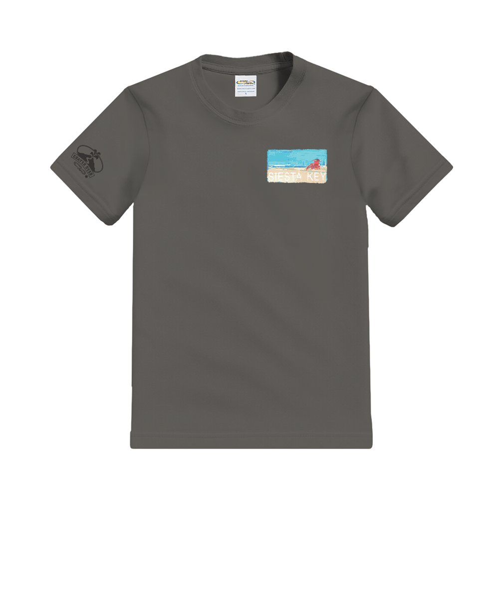Painted Siesta Key - Crater Dyed® Short Sleeve Crewneck T-Shirt