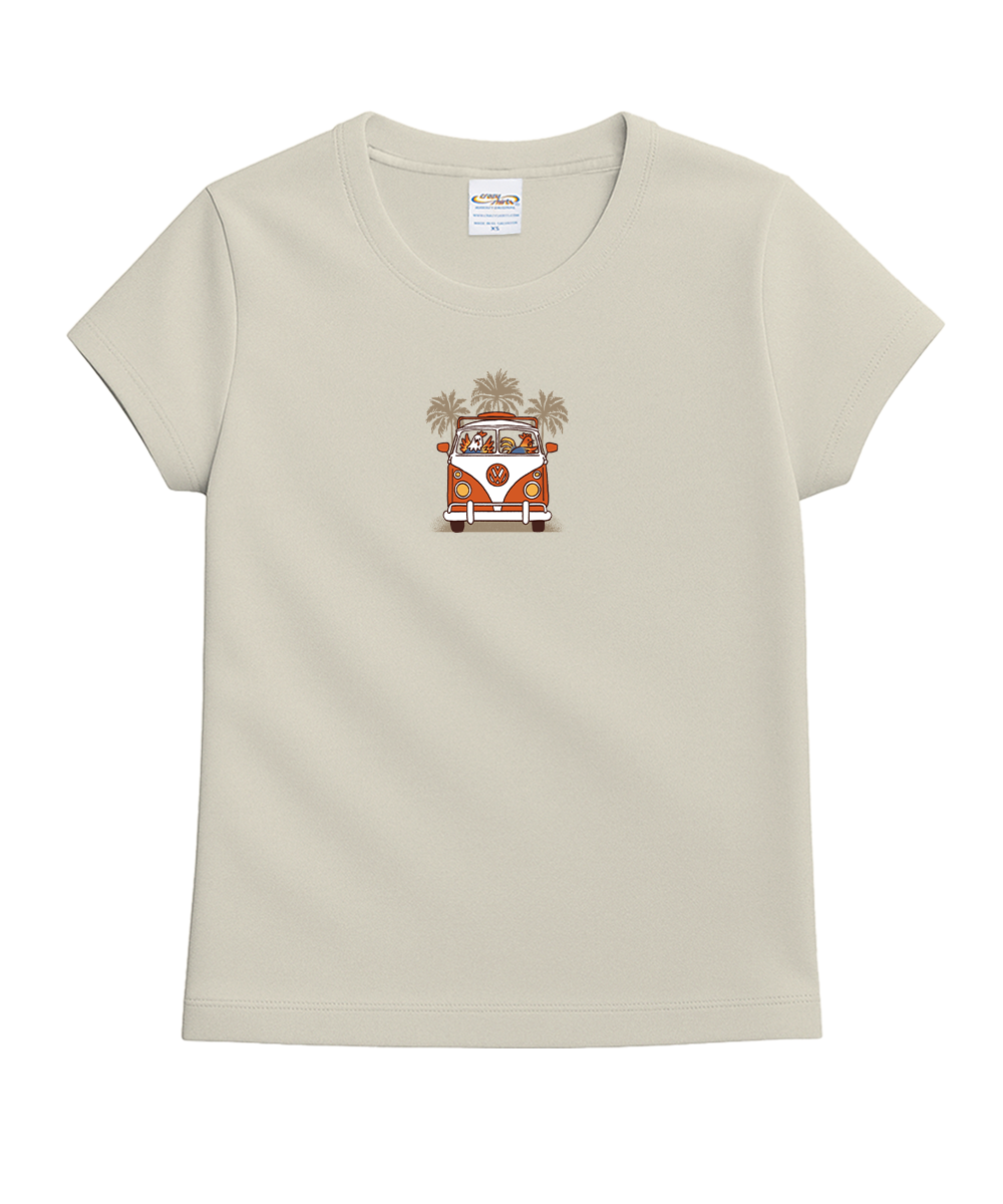 Volkswagen Chicken Van - Coconut Dyed Short Sleeve Crewneck T-Shirt