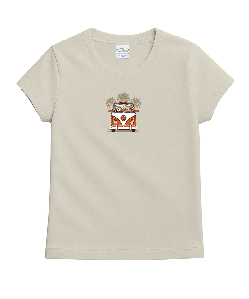Volkswagen Chicken Van - Coconut Dyed Short Sleeve Crewneck T-Shirt - View 4