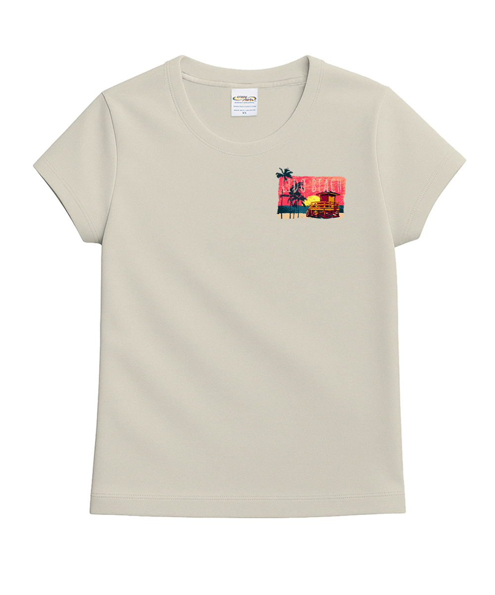 Painted Lido Beach - Coconut Dyed Short Sleeve Crewneck T-Shirt