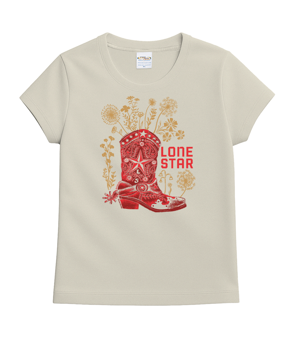 Pabst Lone Star Boots - Coconut Dyed Short Sleeve Crewneck T-Shirt