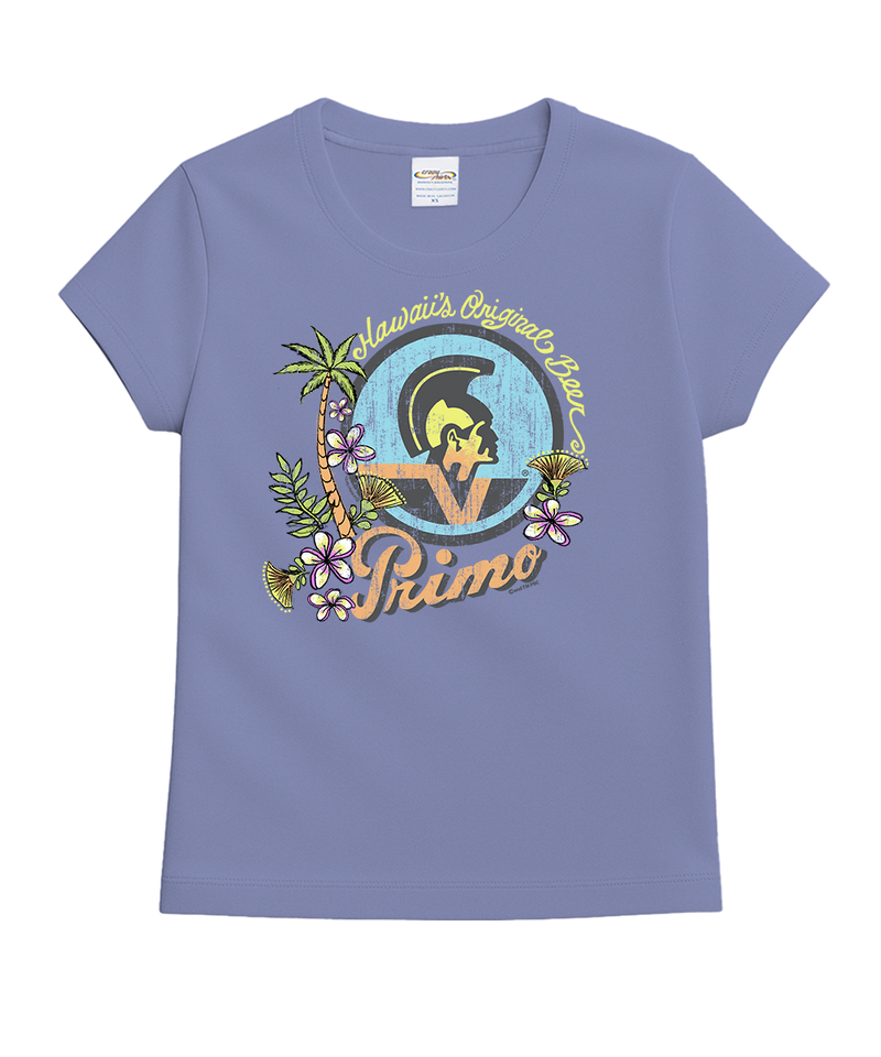 Pabst Primo Girl - Lavender Dyed Short Sleeve Crewneck T-Shirt