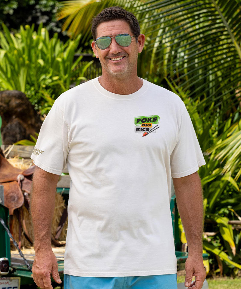 Poke Ova Rice - Coconut Dyed Short Sleeve Crewneck T-Shirt