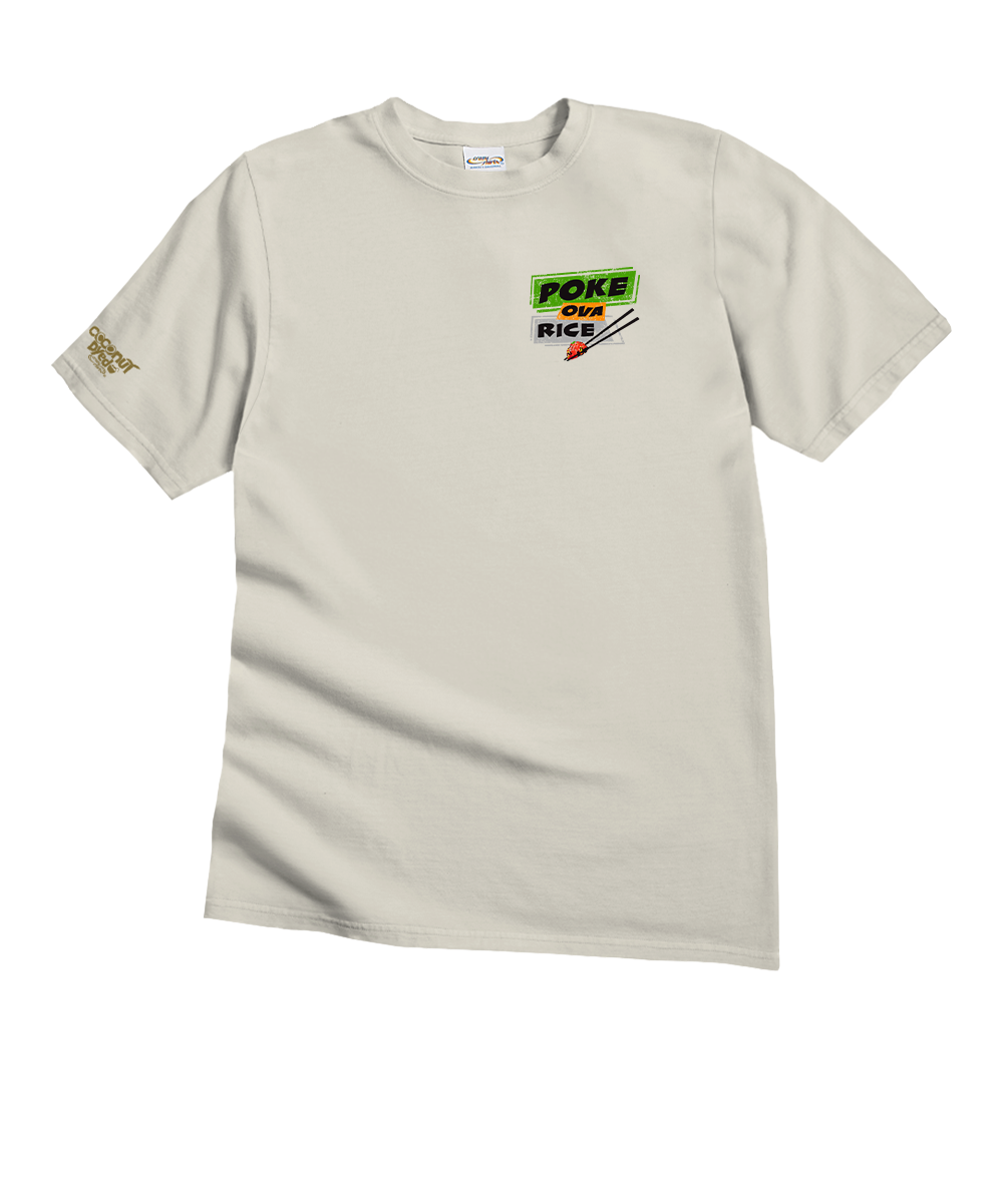 Poke Ova Rice - Coconut Dyed Short Sleeve Crewneck T-Shirt