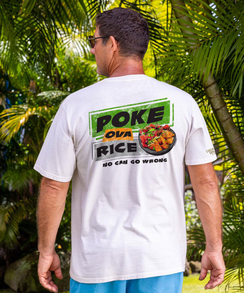 Poke Ova Rice - Coconut Dyed Short Sleeve Crewneck T-Shirt