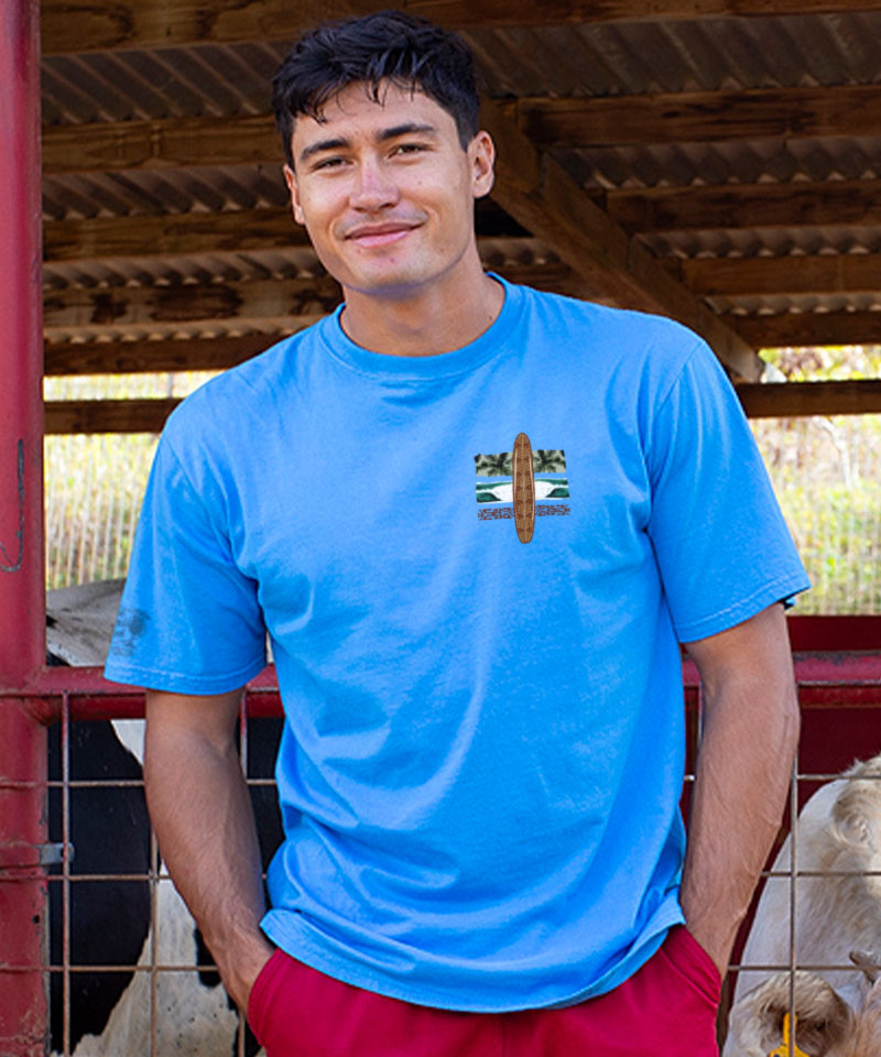 Kako Surf - Blue Hawaii Dyed Short Sleeve Crewneck T-Shirt