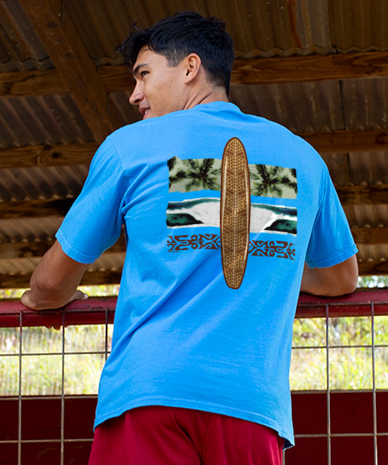 Kako Surf - Blue Hawaii Dyed Short Sleeve Crewneck T-Shirt