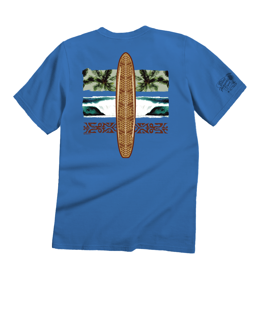 Kako Surf - Blue Hawaii Dyed Short Sleeve Crewneck T-Shirt