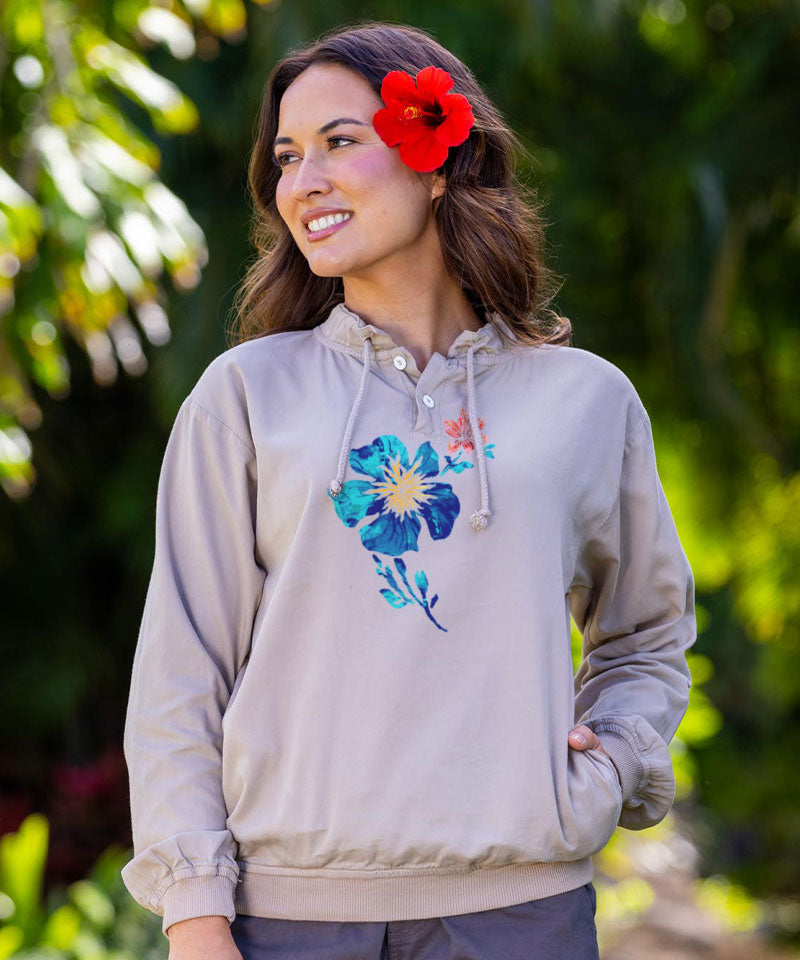 Dreamer - Kona Coffee Dyed Long Sleeve Lightweight Pullover