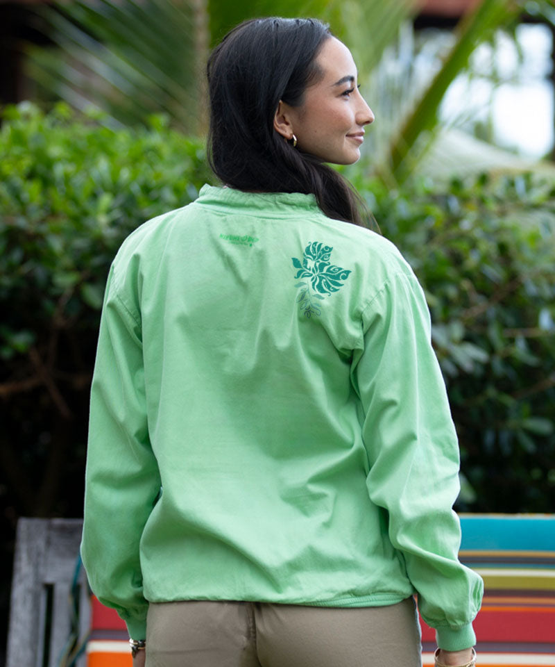 Manuwahe - Key Lime Dyed Long Sleeve Lightweight Pullover