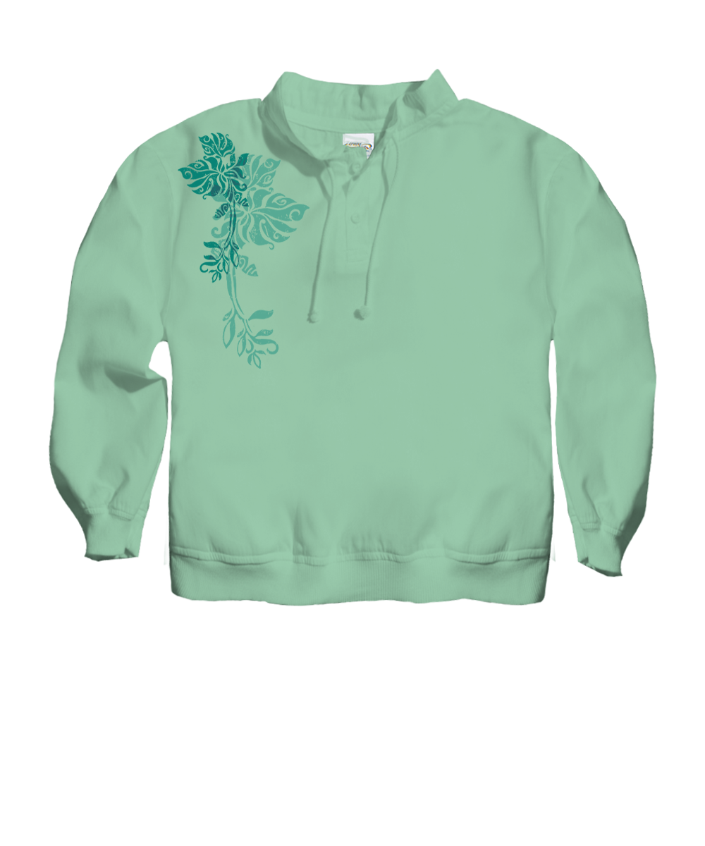 Manuwahe - Key Lime Dyed Long Sleeve Lightweight Pullover