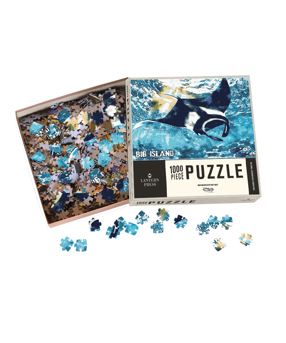 Manta Watercolor - 1000 Piece Puzzle