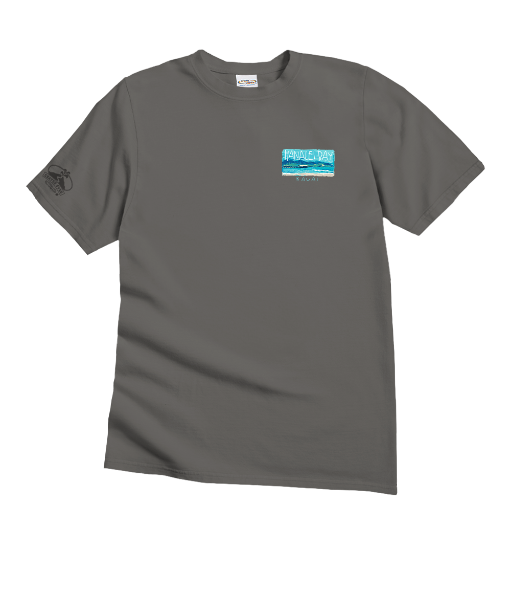 Painted Hanalei Bay - Crater Dyed® Short Sleeve Crewneck T-Shirt