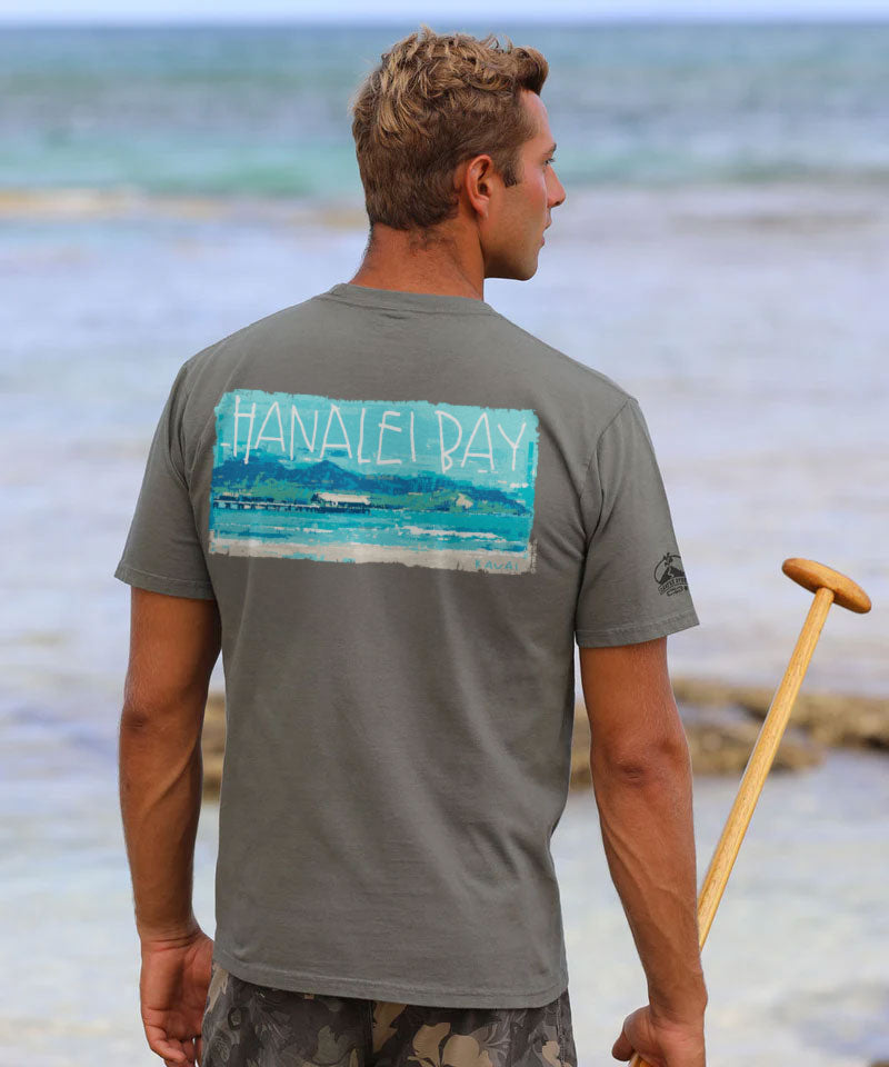 Painted Hanalei Bay - Crater Dyed® Short Sleeve Crewneck T-Shirt