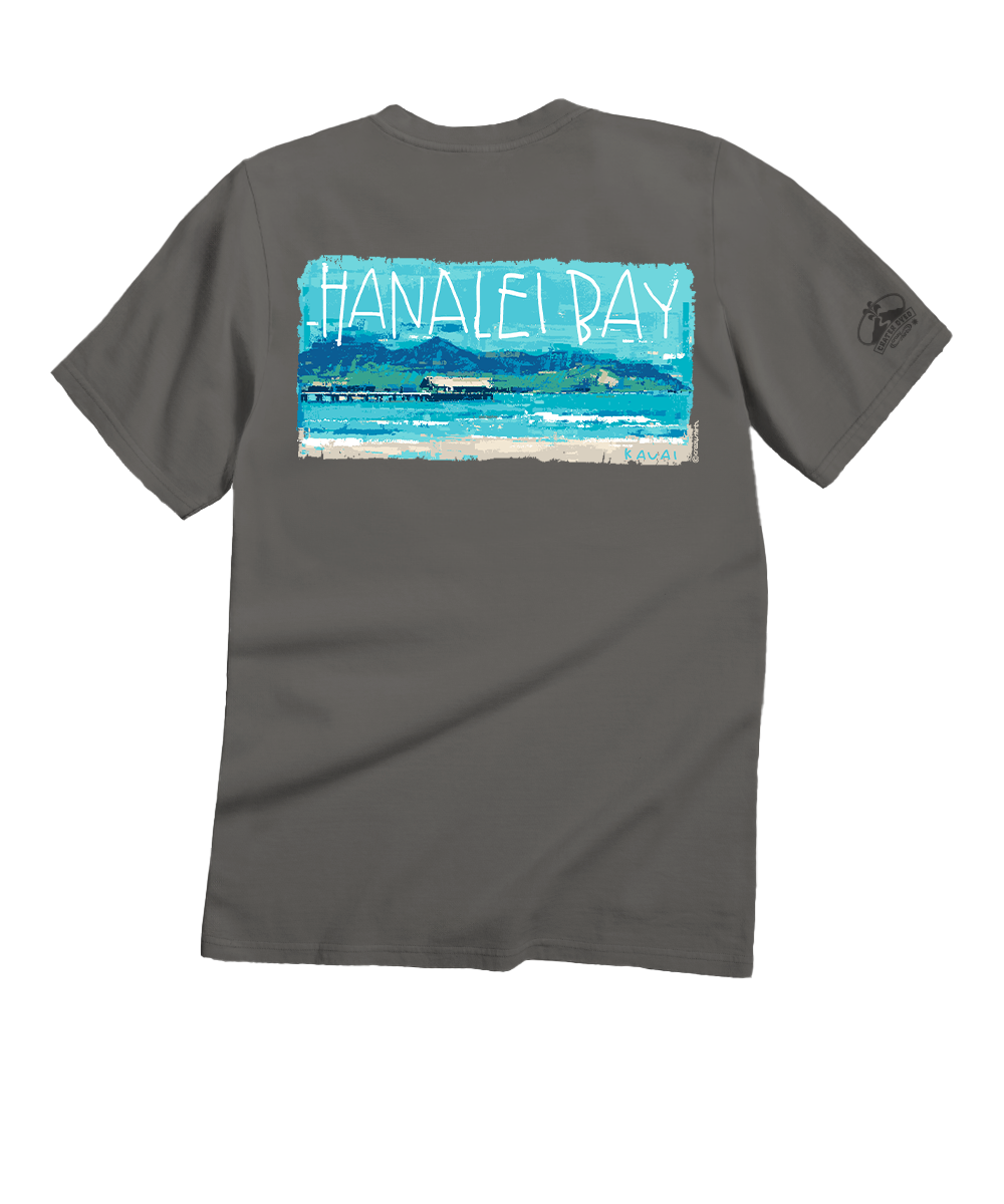 Painted Hanalei Bay - Crater Dyed® Short Sleeve Crewneck T-Shirt
