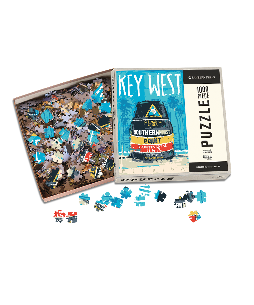 Jigsaw puzzle with pieces and packaging on a white background View 1