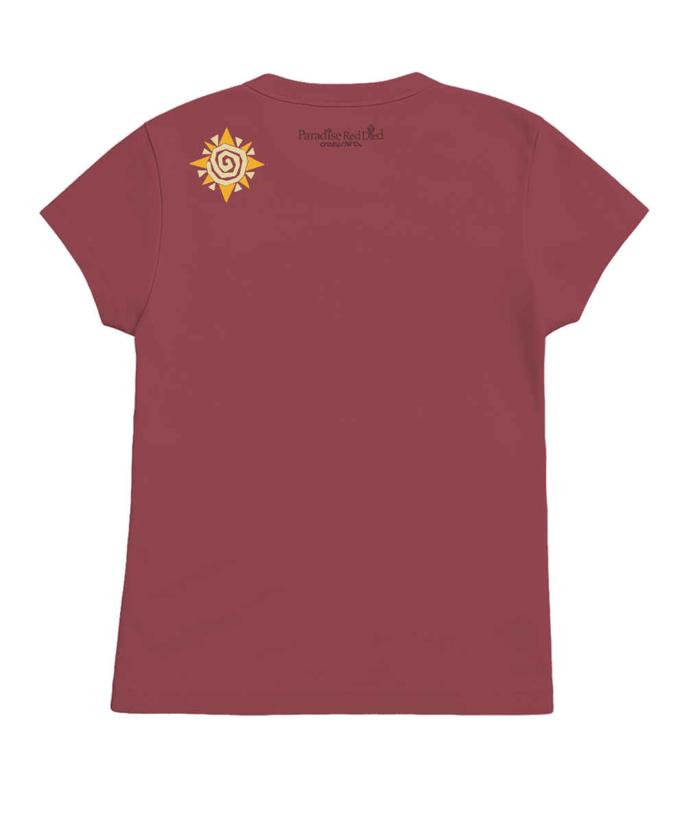 Desert Band - Paradise Red Dyed Short Sleeve Crewneck T-Shirt View 4