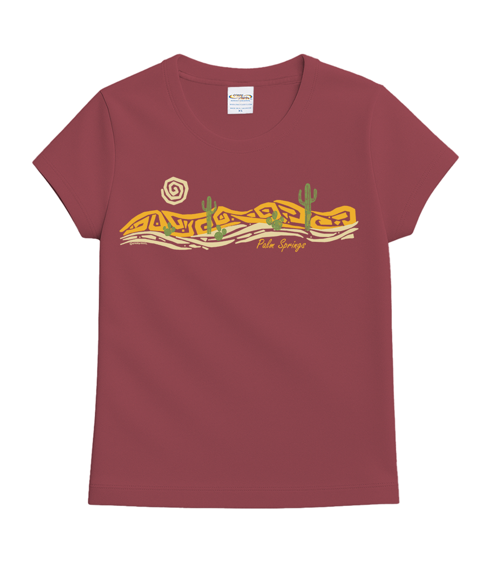 Desert Band - Paradise Red Dyed Short Sleeve Crewneck T-Shirt View 1