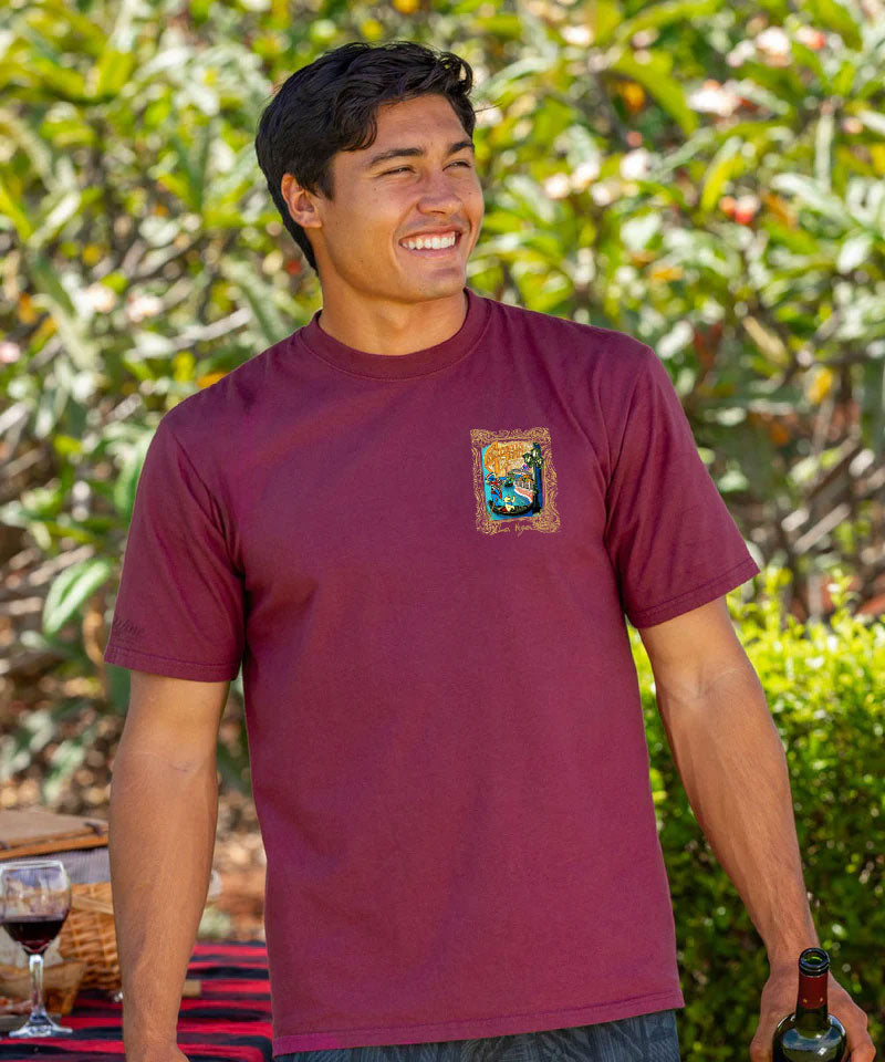 Grateful Dead Gondola Bears - Wine Dyed Short Sleeve Crewneck T-Shirt