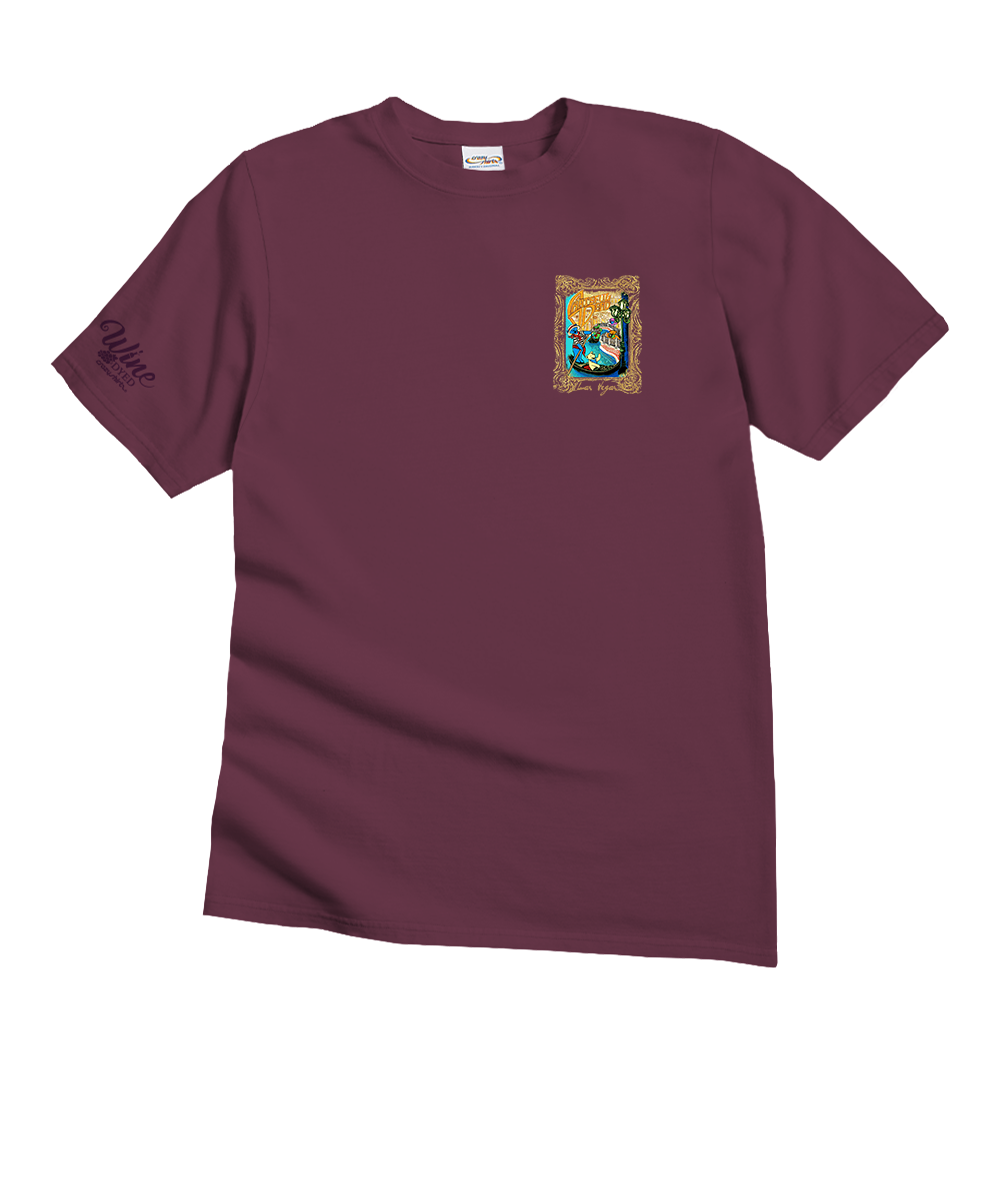 Grateful Dead Gondola Bears - Wine Dyed Short Sleeve Crewneck T-Shirt