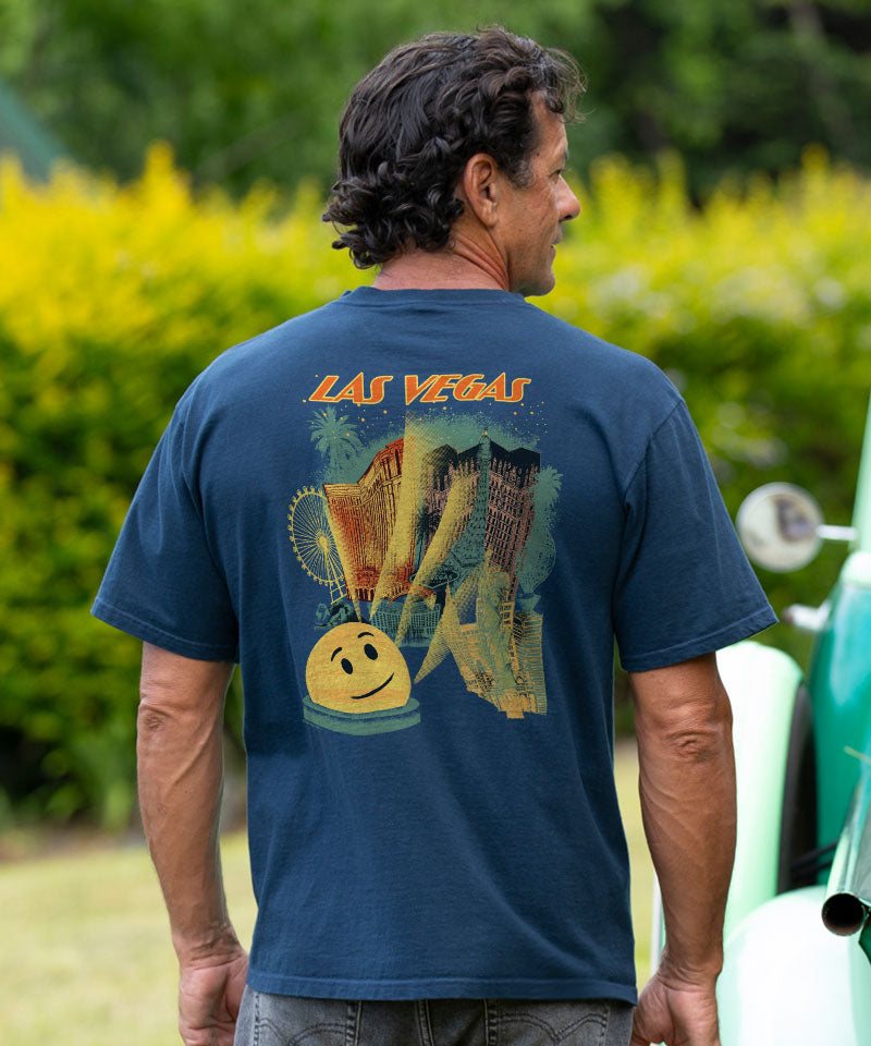 Las Vegas Dome - Navy Short Sleeve Crewneck T-Shirt