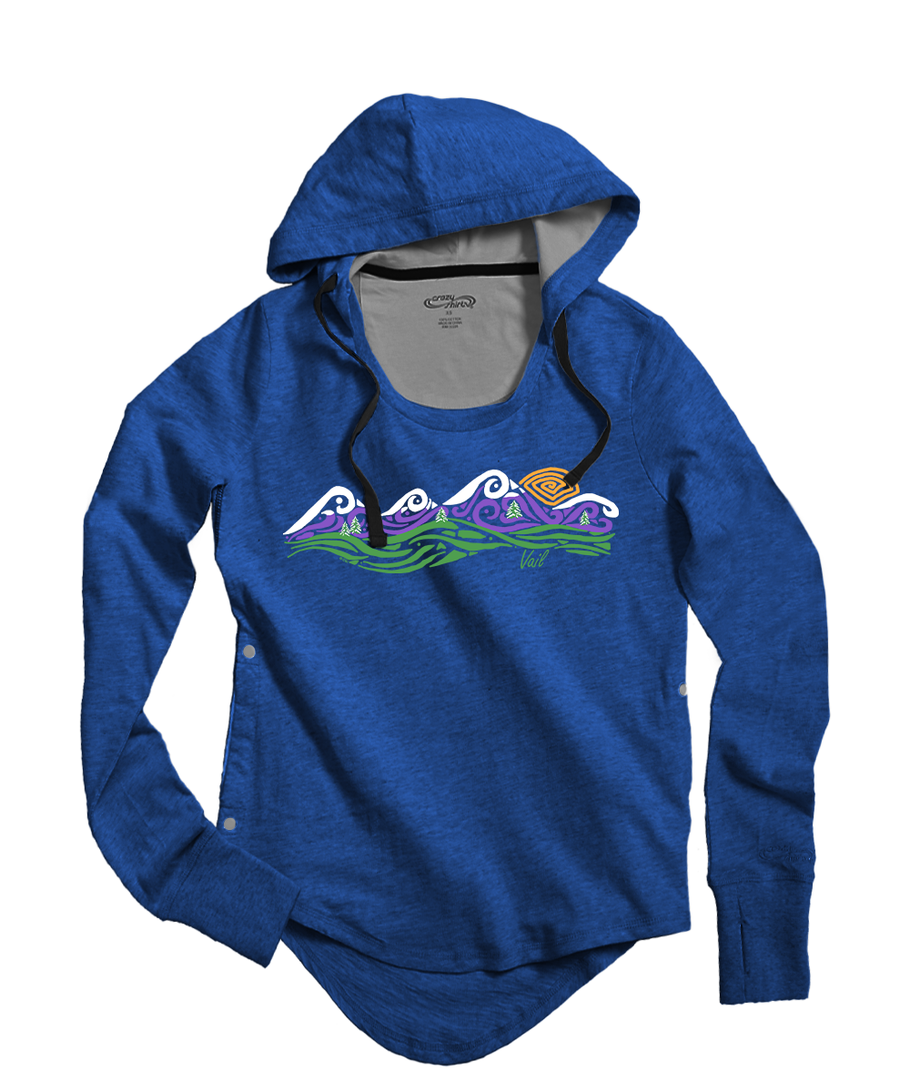 Mountain Band - Midnight Long Sleeve Harmony Hooded T View 1