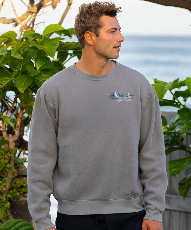 Sailing - Crater Dyed® Long Sleeve Sweatshirt View 3