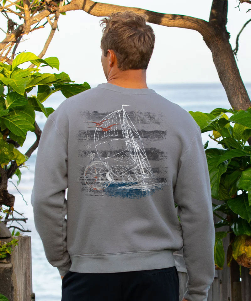 Sailing - Crater Dyed® Long Sleeve Sweatshirt View 2