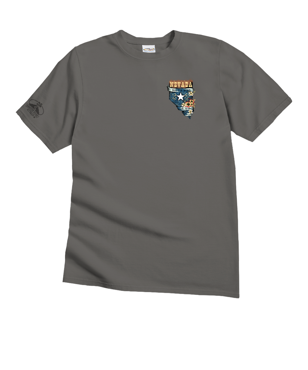 Nevada With Aloha - Crater Dyed® Short Sleeve Crewneck T-Shirt
