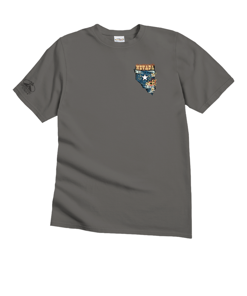 Nevada With Aloha - Crater Dyed® Short Sleeve Crewneck T-Shirt