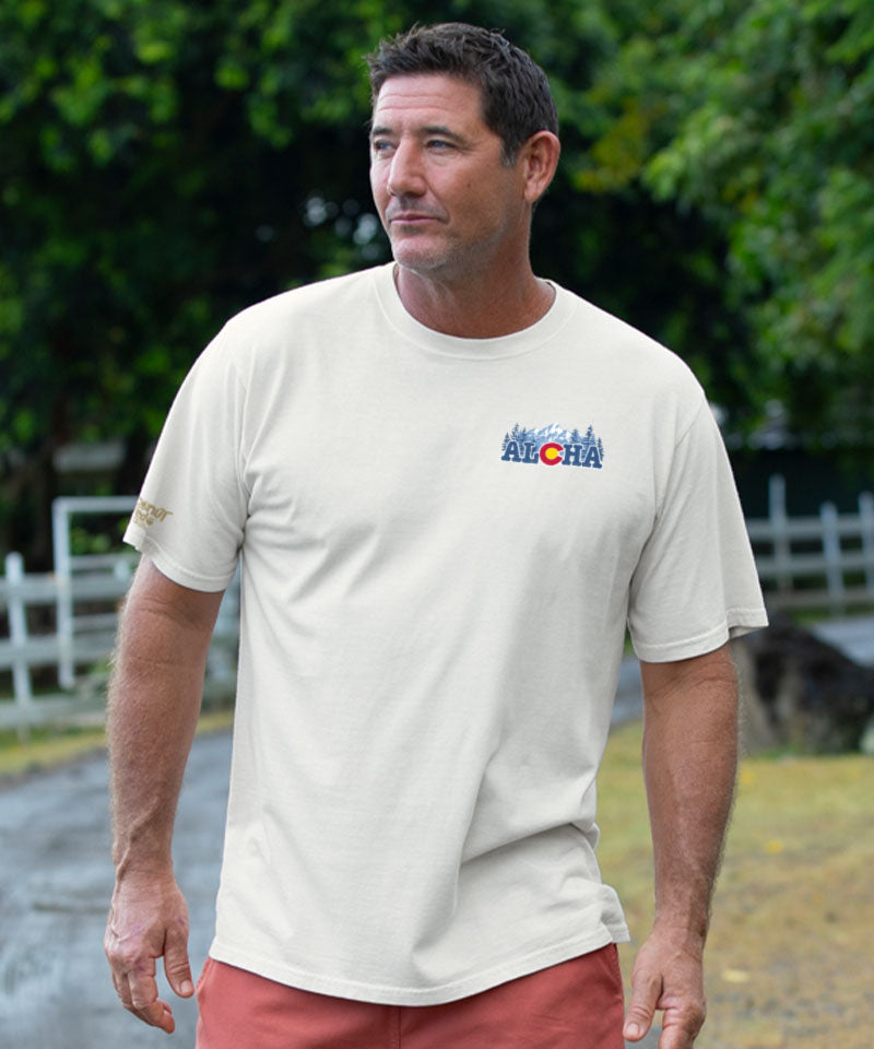 Aloha Colorado - Coconut Dyed Short Sleeve Crewneck T-Shirt