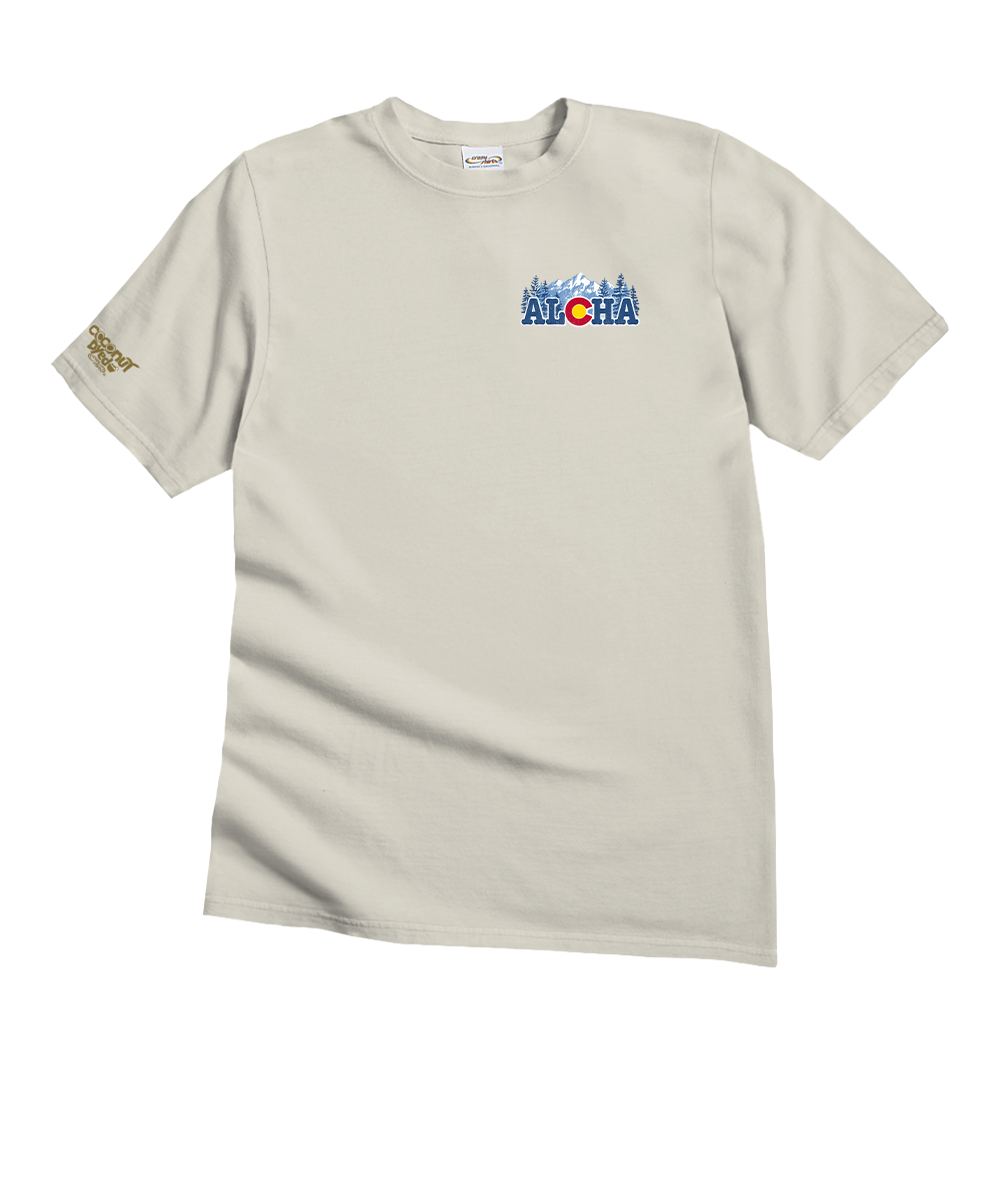 Aloha Colorado - Coconut Dyed Short Sleeve Crewneck T-Shirt