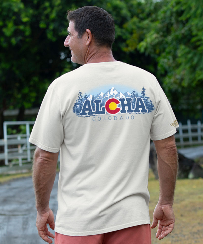 Aloha Colorado - Coconut Dyed Short Sleeve Crewneck T-Shirt