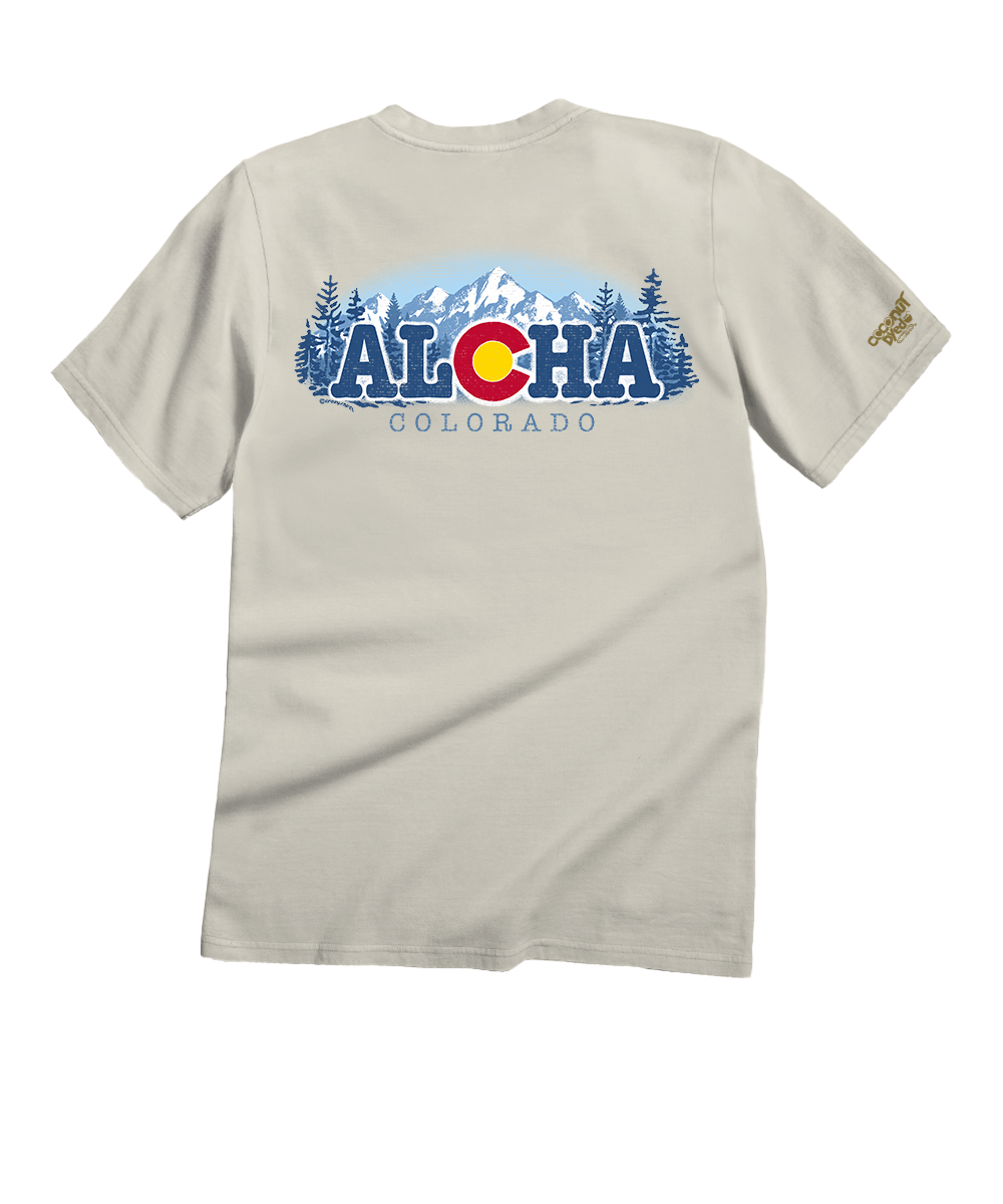 Aloha Colorado - Coconut Dyed Short Sleeve Crewneck T-Shirt
