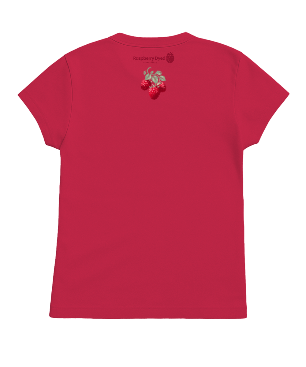 Local Raspberries - Raspberry Dyed Short Sleeve Crewneck T-Shirt