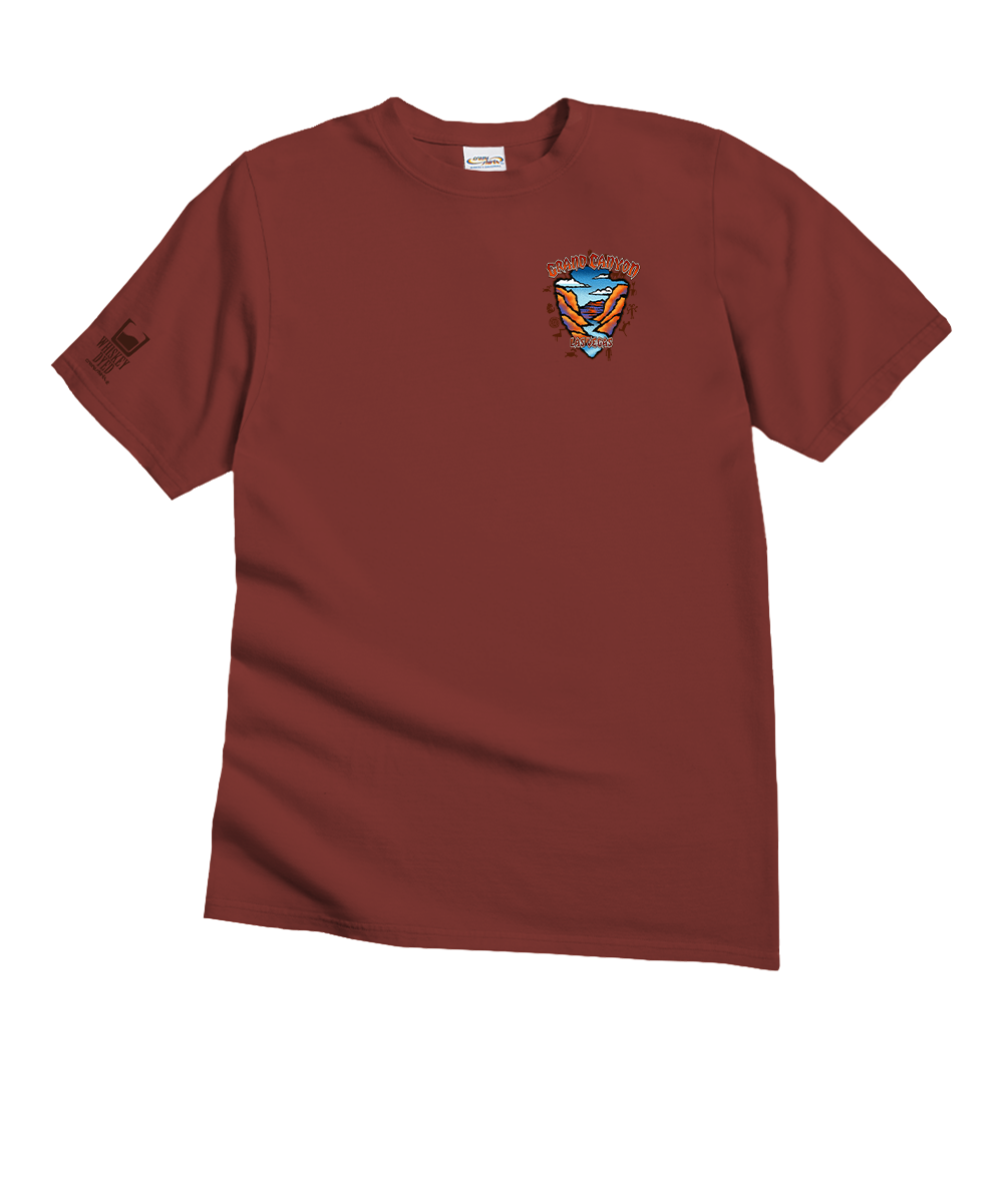 Grand Canyon - Whiskey Dyed Short Sleeve Crewneck T-Shirt View 4